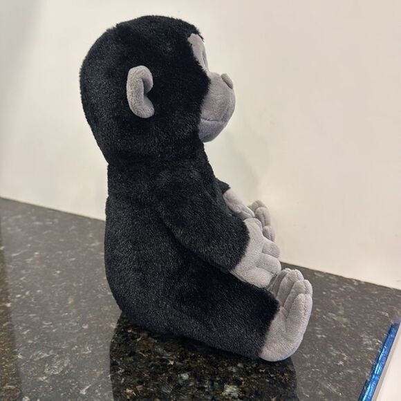 Melissa And Doug Monkey Baby Gorilla Chimpanzee Black Grey Plush Stuffed Animal - Picture 5 of 8